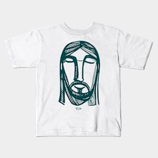 Jesus Christ Face illustration Kids T-Shirt